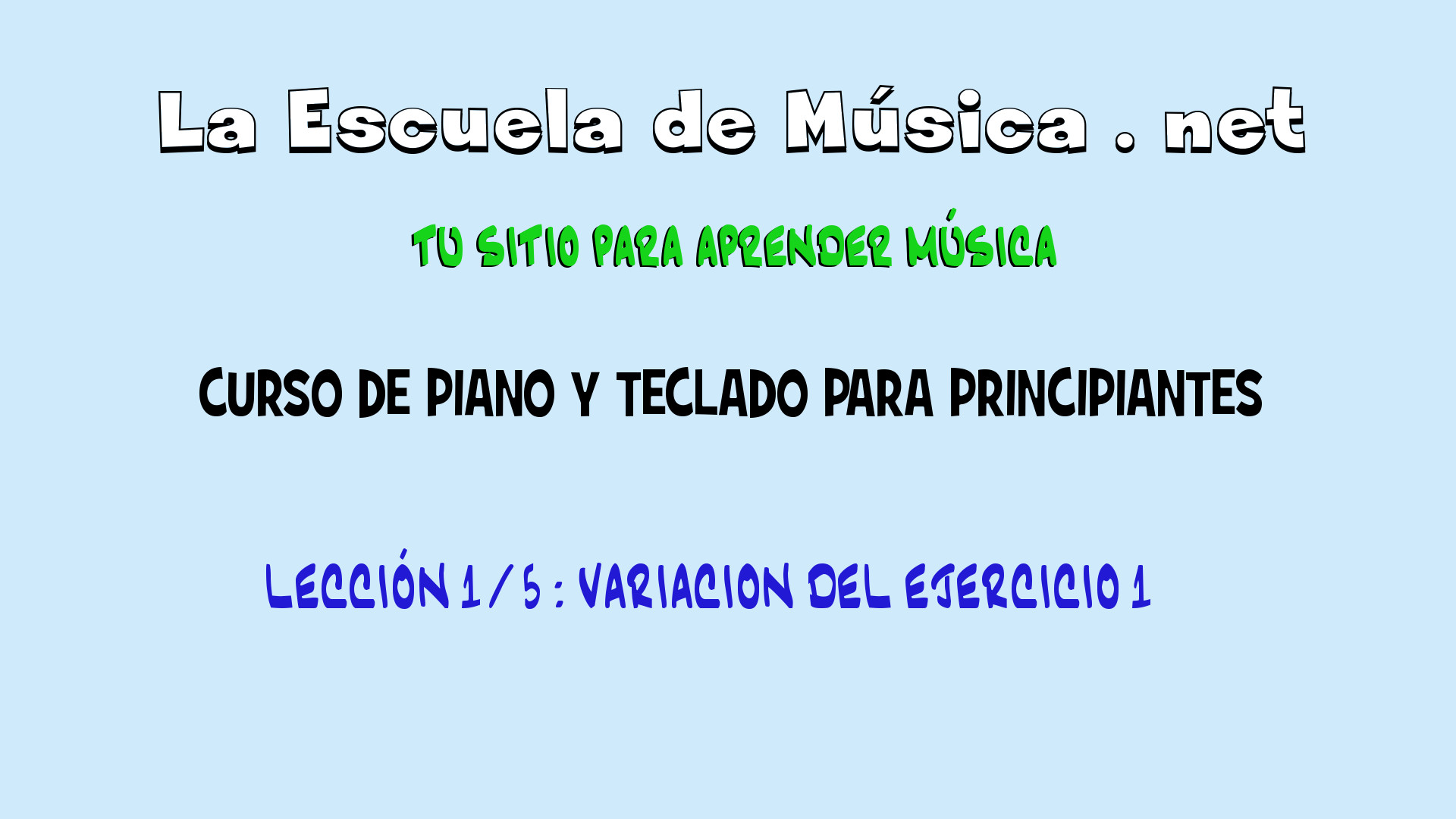 Cómo tocar el teclado