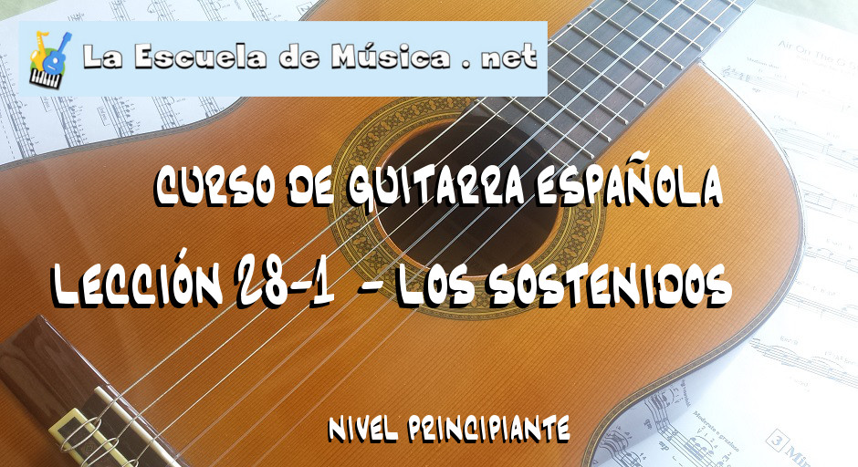 Los sostenidos en la guitarra