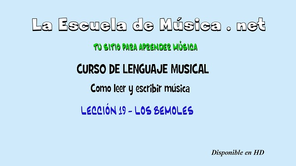 Qué son los bemoles - lección 19