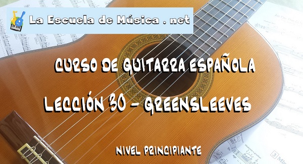 Como tocar Greensleeves en guitarra
