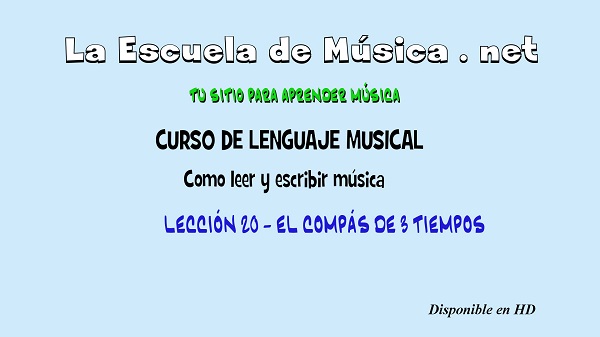 El compas de tres tiempos