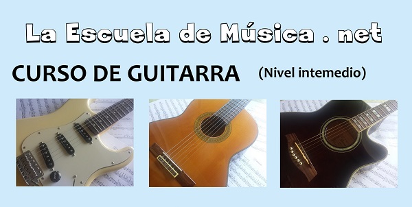 Curso de guitarra online gratis nivel intermedio