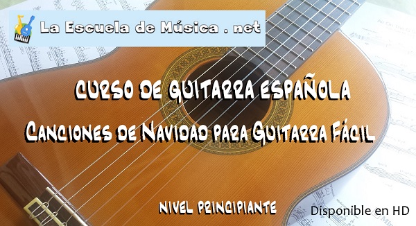 Blanca Navidad para guitarra fácil