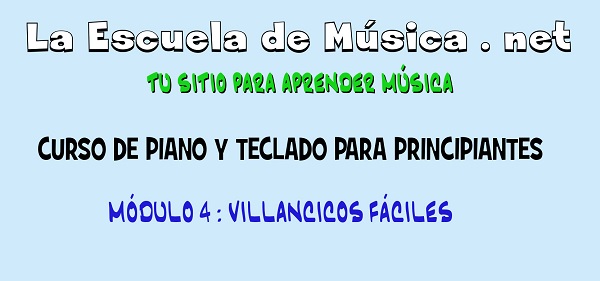 Canciones de Navidad para piano - Modulo 4