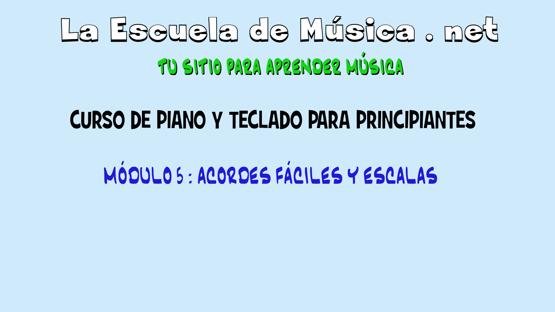 acordes fáciles para piano