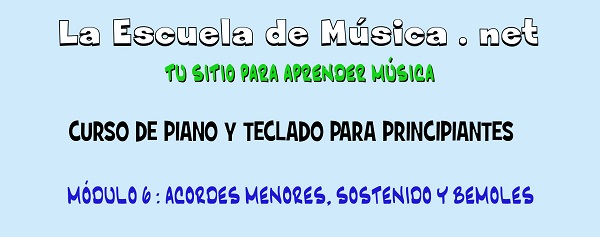 Acordes menores para piano