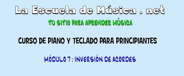 Inversión de acordes en piano